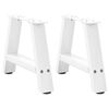 vidaXL Salontafelpoten 2 st A-vormig 50x(30-31) cm staal wit