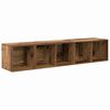 vidaXL TV-kast set Wandgemonteerd 2 pcs Oud Hout Bewerkt hout