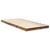vidaXL Vloer bedframe Oudhout 90 x 190 cm Bewerkt hout