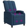 vidaXL Massage Recliner Blauw Stof