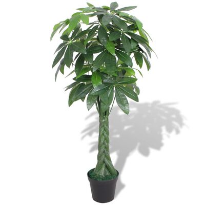 vidaXL Kunst watercacao plant met pot 145 cm groen