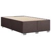vidaXL Boxspring met matras stof donkerbruin 120x190 cm