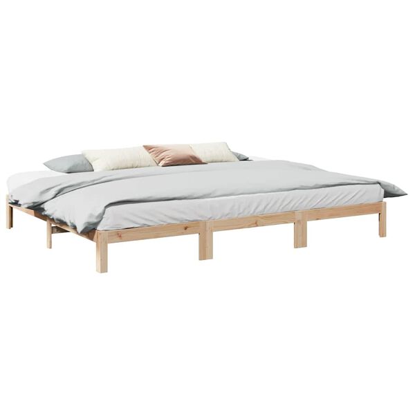 vidaXL Bedframe Family zonder matras 240x200 cm massief grenenhout