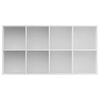 vidaXL Boekenkast/dressoir 66x30x130 cm bewerkt hout wit