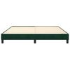 vidaXL Boxspring bed 160x200 cm fluweel donkergroen