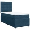 vidaXL Boxspring met matras fluweel donkerblauw 90x190 cm