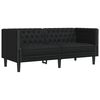 vidaXL Bank Zwart 174 x 74,5 x 70,5 cm PVC