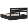 vidaXL Bedframe met lade met hoofdeinde met opslag Bewerkt hout