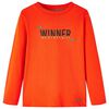 Kindershirt met lange mouwen 128 felroranje