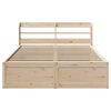vidaXL Bedframe met hoofdbord massief grenenhout 120x200 cm