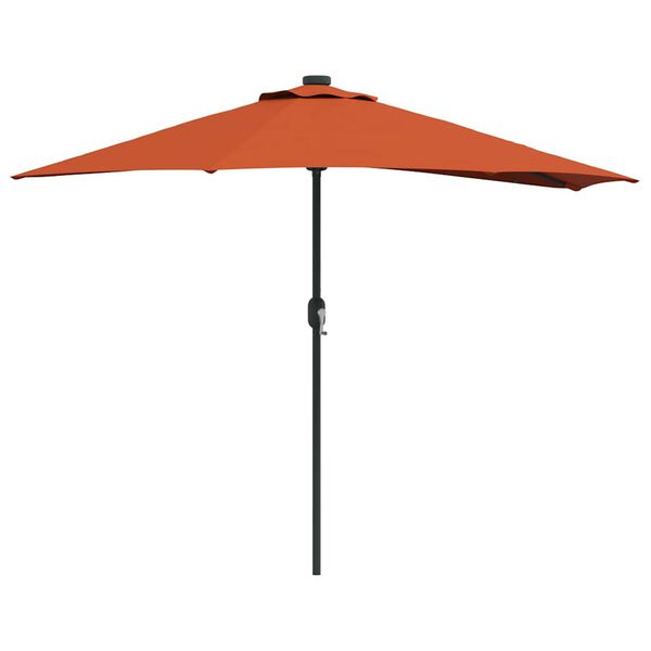 vidaXL Tuinparasol Terracotta 294 x 150 x 224 cm Polyester en staal