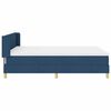 vidaXL Boxspringbed met matras Blauw 190 x 140 cm Polyester