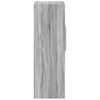 vidaXL Hoge kast 45x42,5x124 cm bewerkt hout grijs sonoma eikenkleurig