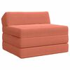 vidaXL Vouwbare Bankbed Rood-oranje 200 x 70 x 10 cm Katoen Stof