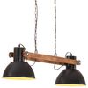 vidaXL Hanglamp industrieel 25 W E27 109 cm zwart
