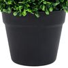 vidaXL Kunstplanten met pot 2 st buxus bolvorming 37 cm groen