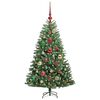 vidaXL Kunstmatige Inklapbare Kerstboom Groen 120 cm PVC en Metaal