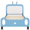 vidaXL Bedframe voor kinderen met hoofdbord Blauw 80 x 200 cm PU
