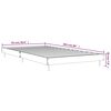 vidaXL Bedframe zonder matras bewerkt hout bruin eikenkleur 90x200 cm