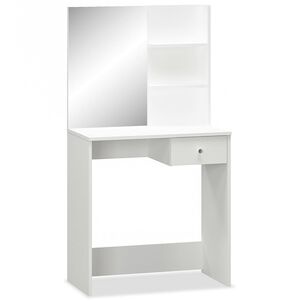 vidaXL Kaptafel 75x40x141 cm bewerkt hout wit