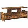 vidaXL TV-standaard Gerookt eiken 102 x 35 x 45 cm Bewerkt hout