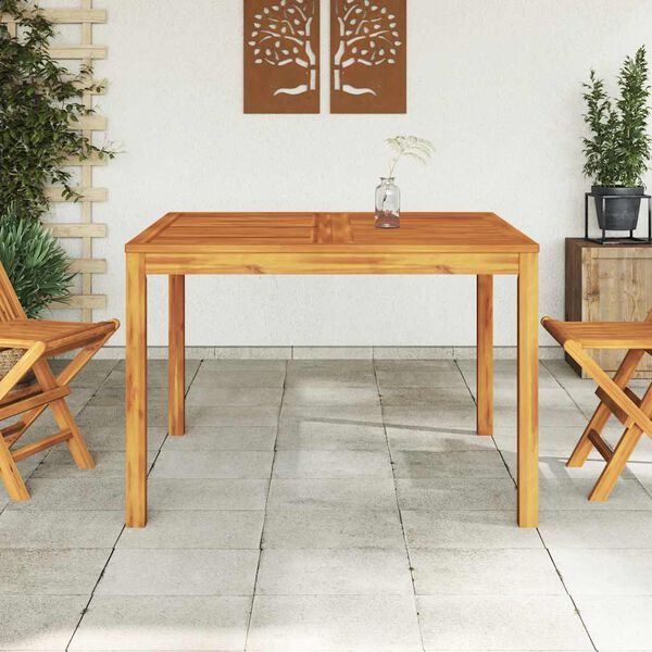 vidaXL Tuintafel 110x110x75 cm massief acaciahout