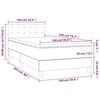vidaXL Boxspring met matras kunstleer wit 100x200 cm