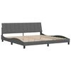 vidaXL Bedframe zonder matras "Hanko" stof donkergrijs 200x200 cm