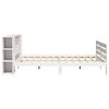 vidaXL Bedframe zonder matras massief grenenhout wit 180x200 cm