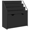 vidaXL Kinderen Boekenkast Zwart 60 x 29,5 x 69 cm Bewerkt hout