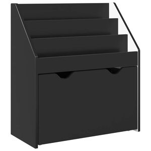 vidaXL Kinderen Boekenkast Zwart 60 x 29,5 x 69 cm Bewerkt hout