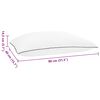 vidaXL Shread Slaapkussen Wit 80 x 40 x 14,5 cm Traagschuim