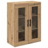vidaXL Hoge kast met lade 2 pcs Artisan Eiken Bewerkt hout