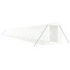 vidaXL Tuinkas met stalen frame 44 m&sup2; 22x2x2 m wit