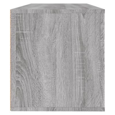 vidaXL Wandschoenenkast 100x35x38 cm bewerkt hout grijs sonoma