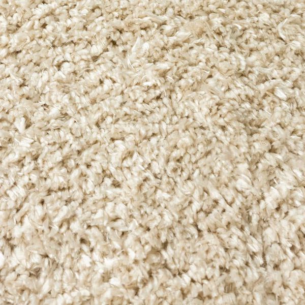 vidaXL Vloerkleed shaggy hoogpolig 50 mm 100x200 cm beige