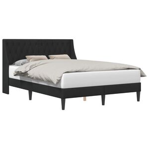 vidaXL Bedframe met hoofdeinde Zwart 140 x 200 cm Fluweel