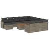 vidaXL Patio Sofa Set 11-zits Grey