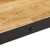 vidaXL Salontafel met wieltjes 100x55x26 cm massief mangohout