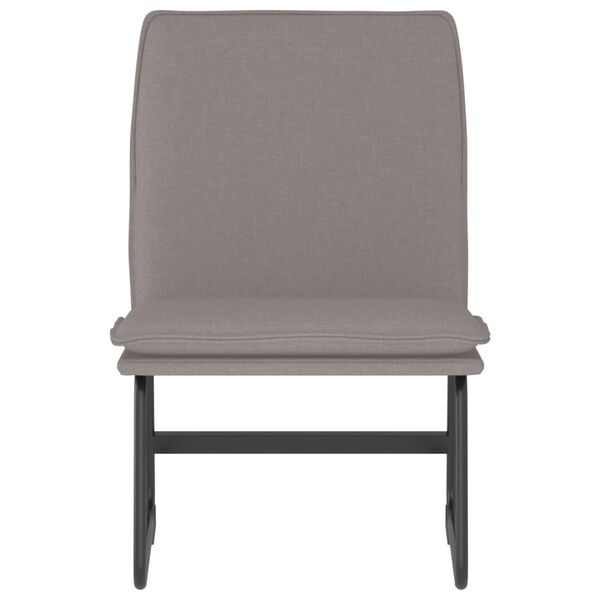 vidaXL Loungestoel 52x75x76 cm stof taupe