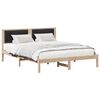vidaXL Bedframe met Gevoerd Hoofdgedeelte Zwart 160 x 200 cm