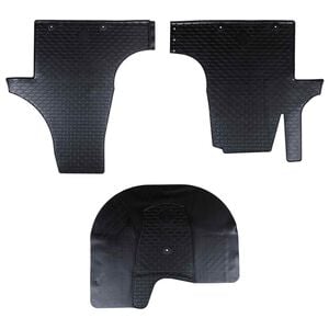 vidaXL Autobodemmat 3 pcs Zwart VW T5 , T6 , voor MULTAN Rubber