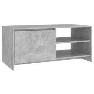 vidaXL Salontafel 102x50x45 cm bewerkt hout betongrijs