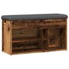 vidaXL Schoenenbank 82x32x45,5 cm bewerkt hout oud houtkleurig