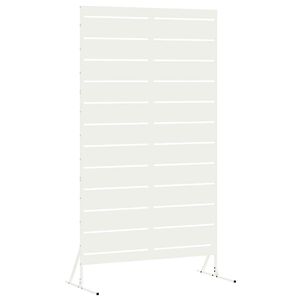 vidaXL Privacyscherm Wit 100 x 50 x 180 cm Staal