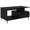 vidaXL Salontafel Zwart Eiken 90 x 49 x 45 cm Bewerkt hout