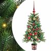 vidaXL Kerstboom met 150 LED met standaard Groen 90 cm PE