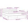 vidaXL Boxspring met matras fluweel zwart 160x200 cm