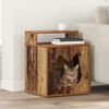 vidaXL Kattenhuis Oudhout 42,5 x 40 x 53,5 cm Bewerkt hout