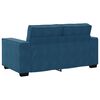 vidaXL 3-delige Loungeset met kussens fluweel blauw